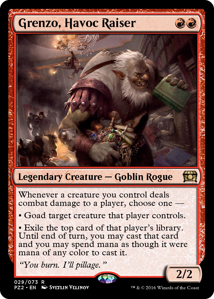 Grenzo, Havoc Raiser (PZ2-029) - Treasure Chest Foil - Premium MTG Single from Wizards of the Coast - Just $0! Shop now at Game Crave Tournament Store