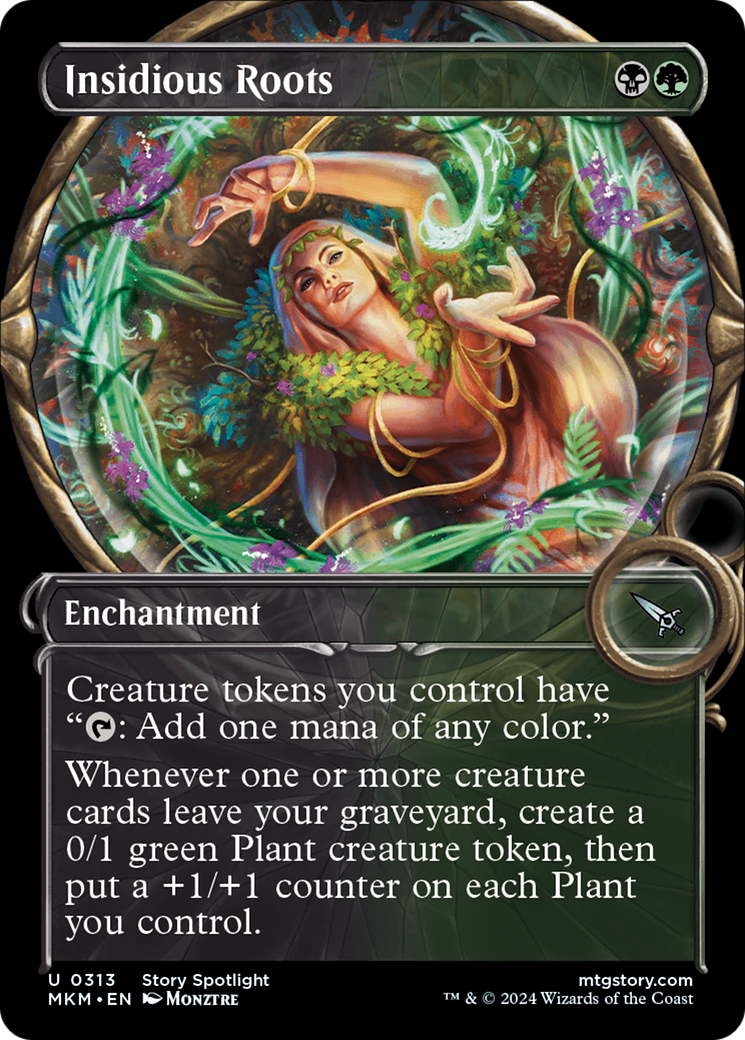 Insidious Roots (MKM-313) - Murders at Karlov Manor: (Showcase) Foil - Premium MTG Single from Wizards of the Coast - Just $2.96! Shop now at Game Crave Tournament Store
