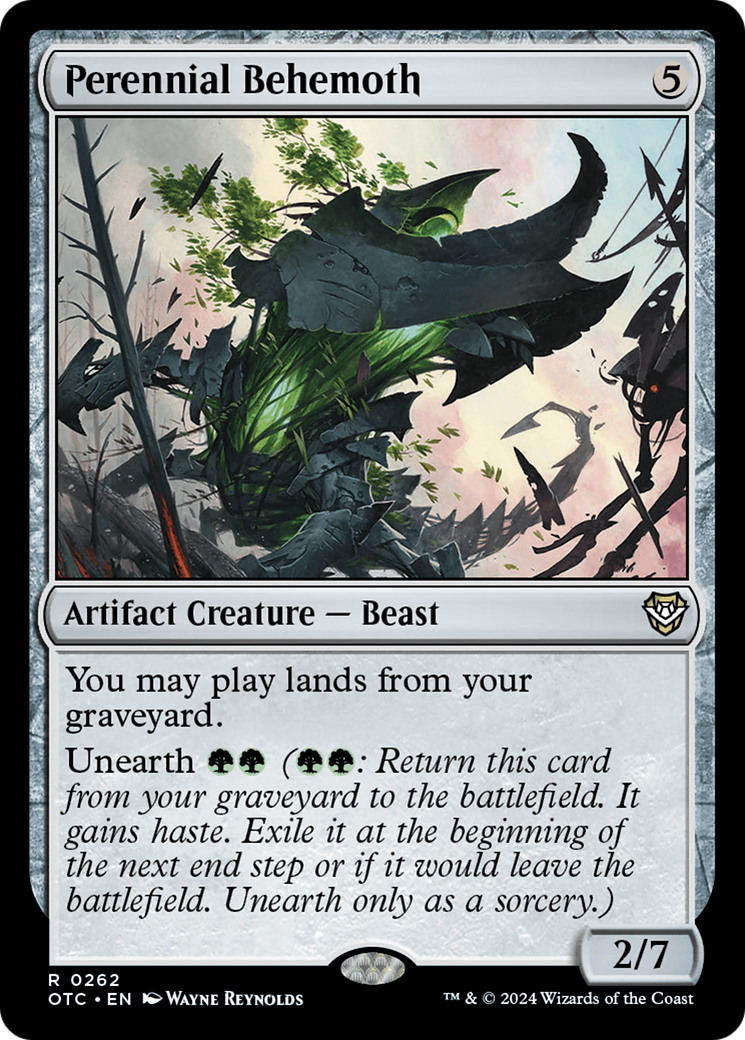 Perennial Behemoth (OTC-262) - Outlaws of Thunder Junction Commander - Premium MTG Single from Wizards of the Coast - Just $0.25! Shop now at Game Crave Tournament Store
