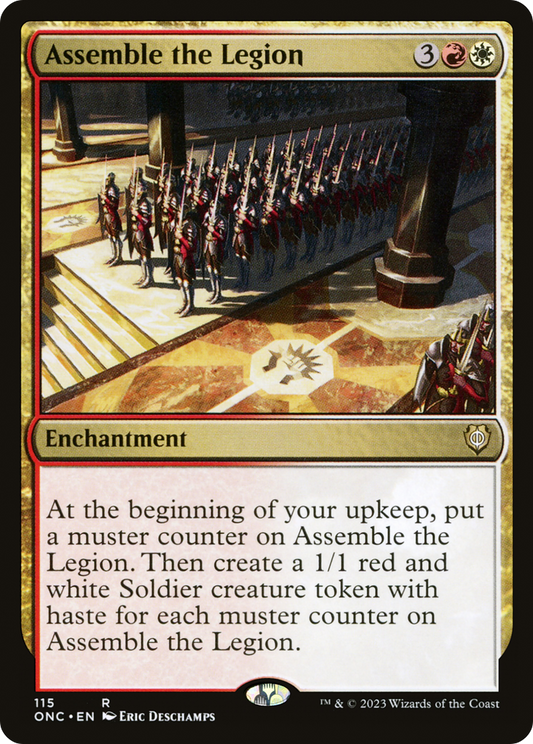 Assemble the Legion (ONC-115) - Phyrexia: All Will Be One Commander - Premium MTG Single from Wizards of the Coast - Just $0.25! Shop now at Game Crave Tournament Store