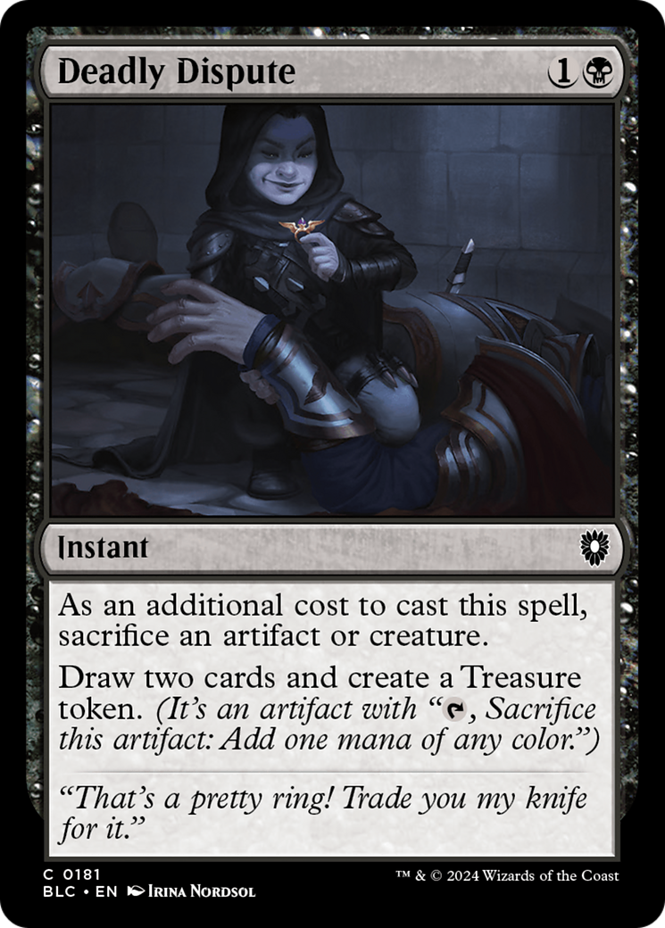 Deadly Dispute (BLC-181) - Bloomburrow Commander - Premium MTG Single from Wizards of the Coast - Just $0.34! Shop now at Game Crave Tournament Store