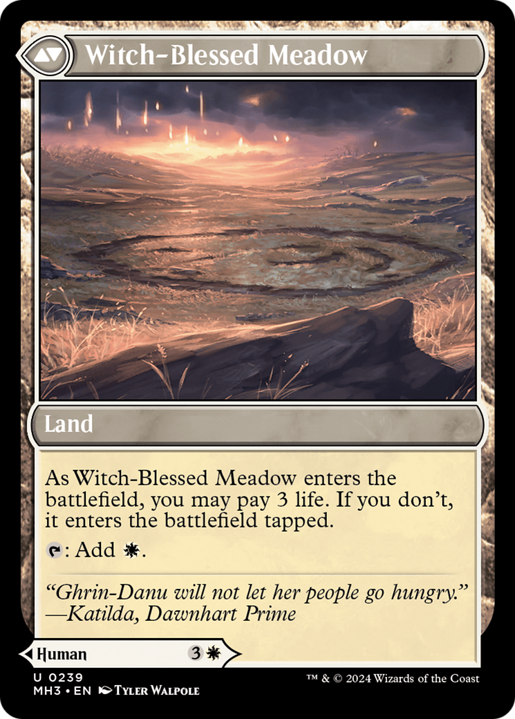 Witch Enchanter // Witch-Blessed Meadow (MH3-239) - Modern Horizons 3 - Premium MTG Single from Wizards of the Coast - Just $2.24! Shop now at Game Crave Tournament Store