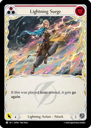 Lightning Surge (Red) (AST011) - Armory Deck: Aurora