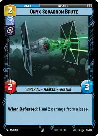 Onyx Squadron Brute (033/262) - Jump to Lightspeed - Premium Star Wars: Unlimited Single from Fantasy Flight Games - Just $0.08! Shop now at Game Crave Tournament Store