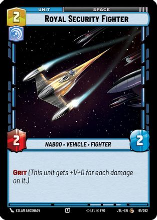 Royal Security Fighter (061/262) - Jump to Lightspeed - Premium Star Wars: Unlimited Single from Fantasy Flight Games - Just $0.08! Shop now at Game Crave Tournament Store
