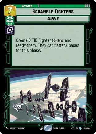 Scramble Fighters (092/262) - Jump to Lightspeed - Premium Star Wars: Unlimited Single from Fantasy Flight Games - Just $0.57! Shop now at Game Crave Tournament Store