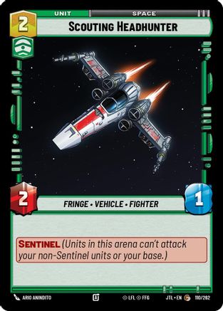 Scouting Headhunter (110/262) - Jump to Lightspeed - Premium Star Wars: Unlimited Single from Fantasy Flight Games - Just $0.08! Shop now at Game Crave Tournament Store