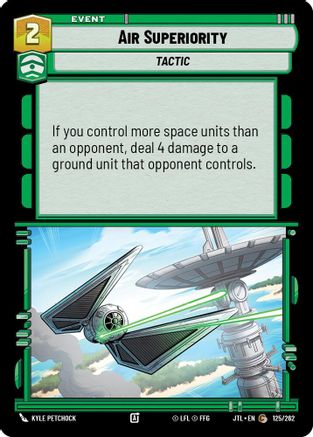 Air Superiority (125/262) - Jump to Lightspeed - Premium Star Wars: Unlimited Single from Fantasy Flight Games - Just $0.08! Shop now at Game Crave Tournament Store