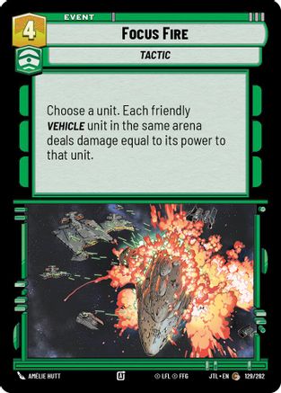 Focus Fire (129/262) - Jump to Lightspeed - Premium Star Wars: Unlimited Single from Fantasy Flight Games - Just $0.08! Shop now at Game Crave Tournament Store