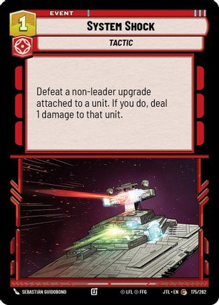 System Shock (175/262) - Jump to Lightspeed - Premium Star Wars: Unlimited Single from Fantasy Flight Games - Just $0.08! Shop now at Game Crave Tournament Store