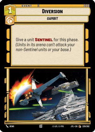 Diversion (229/262) - Jump to Lightspeed - Premium Star Wars: Unlimited Single from Fantasy Flight Games - Just $0.08! Shop now at Game Crave Tournament Store