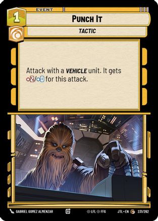 Punch It (231/262) - Jump to Lightspeed - Premium Star Wars: Unlimited Single from Fantasy Flight Games - Just $0.08! Shop now at Game Crave Tournament Store