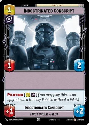 Indoctrinated Conscript (236/262) - Jump to Lightspeed - Premium Star Wars: Unlimited Single from Fantasy Flight Games - Just $0.08! Shop now at Game Crave Tournament Store