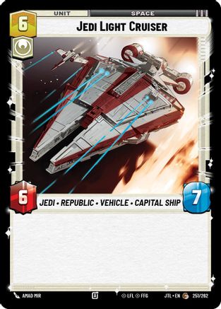 Jedi Light Cruiser (251/262) - Jump to Lightspeed - Premium Star Wars: Unlimited Single from Fantasy Flight Games - Just $0.08! Shop now at Game Crave Tournament Store
