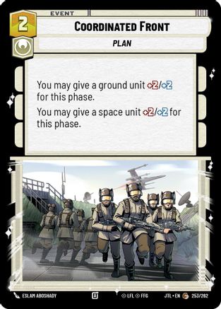 Coordinated Front (253/262) - Jump to Lightspeed - Premium Star Wars: Unlimited Single from Fantasy Flight Games - Just $0.08! Shop now at Game Crave Tournament Store