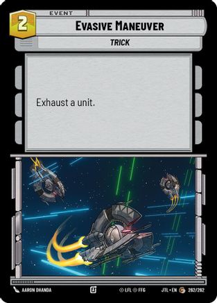 Evasive Maneuver (262/262) - Jump to Lightspeed - Premium Star Wars: Unlimited Single from Fantasy Flight Games - Just $0.08! Shop now at Game Crave Tournament Store