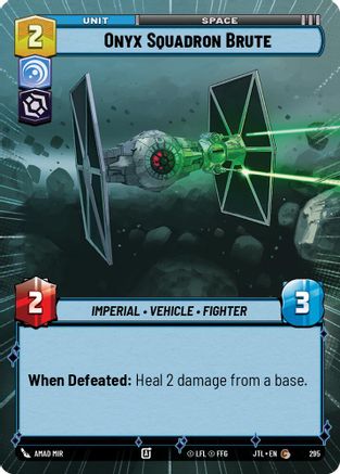 Onyx Squadron Brute (Hyperspace) (295) - Jump to Lightspeed - Premium Star Wars: Unlimited Single from Fantasy Flight Games - Just $0.10! Shop now at Game Crave Tournament Store