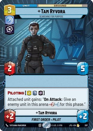 Tam Ryvora - Searching For Purpose (Hyperspace) (297) - Jump to Lightspeed - Premium Star Wars: Unlimited Single from Fantasy Flight Games - Just $0.17! Shop now at Game Crave Tournament Store