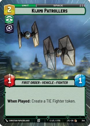 Kijimi Patrollers (Hyperspace) (344) - Jump to Lightspeed - Premium Star Wars: Unlimited Single from Fantasy Flight Games - Just $0.10! Shop now at Game Crave Tournament Store