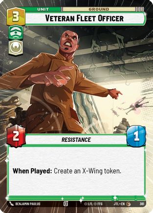 Veteran Fleet Officer (Hyperspace) (361) - Jump to Lightspeed - Premium Star Wars: Unlimited Single from Fantasy Flight Games - Just $0.08! Shop now at Game Crave Tournament Store