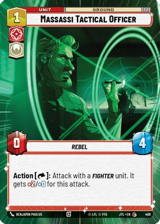 Massassi Tactical Officer (Hyperspace) (408) - Jump to Lightspeed - Premium Star Wars: Unlimited Single from Fantasy Flight Games - Just $0.08! Shop now at Game Crave Tournament Store