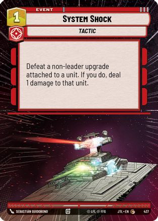 System Shock (Hyperspace) (437) - Jump to Lightspeed - Premium Star Wars: Unlimited Single from Fantasy Flight Games - Just $0.08! Shop now at Game Crave Tournament Store