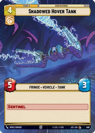 Shadowed Hover Tank (Hyperspace) (486) - Jump to Lightspeed - Premium Star Wars: Unlimited Single from Fantasy Flight Games - Just $0.08! Shop now at Game Crave Tournament Store
