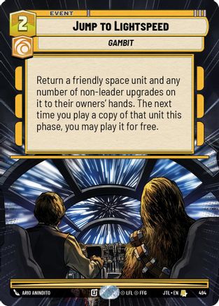 Jump to Lightspeed (Hyperspace) (494) - Jump to Lightspeed - Premium Star Wars: Unlimited Single from Fantasy Flight Games - Just $0.41! Shop now at Game Crave Tournament Store