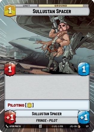 Sullustan Spacer (Hyperspace) (517) - Jump to Lightspeed - Premium Star Wars: Unlimited Single from Fantasy Flight Games - Just $0.08! Shop now at Game Crave Tournament Store