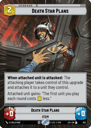Death Star Plans (Hyperspace) (522) - Jump to Lightspeed - Premium Star Wars: Unlimited Single from Fantasy Flight Games - Just $0.73! Shop now at Game Crave Tournament Store