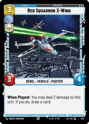 Red Squadron X-Wing (Foil) (549) - Jump to Lightspeed Foil - Premium Star Wars: Unlimited Single from Fantasy Flight Games - Just $0.08! Shop now at Game Crave Tournament Store