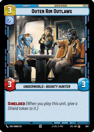 Outer Rim Outlaws (Foil) (563) - Jump to Lightspeed Foil - Premium Star Wars: Unlimited Single from Fantasy Flight Games - Just $0.08! Shop now at Game Crave Tournament Store