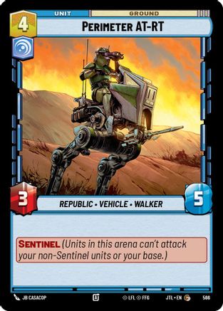 Perimeter AT-RT (Foil) (566) - Jump to Lightspeed Foil - Premium Star Wars: Unlimited Single from Fantasy Flight Games - Just $0.08! Shop now at Game Crave Tournament Store