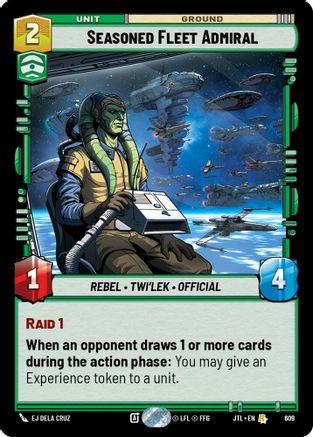 Seasoned Fleet Admiral (Foil) (609) - Jump to Lightspeed Foil - Premium Star Wars: Unlimited Single from Fantasy Flight Games - Just $0.11! Shop now at Game Crave Tournament Store