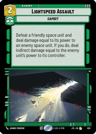Lightspeed Assault (Foil) (625) - Jump to Lightspeed Foil - Premium Star Wars: Unlimited Single from Fantasy Flight Games - Just $0.12! Shop now at Game Crave Tournament Store
