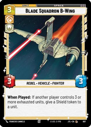Blade Squadron B-Wing (Foil) (697) - Jump to Lightspeed Foil - Premium Star Wars: Unlimited Single from Fantasy Flight Games - Just $0.08! Shop now at Game Crave Tournament Store