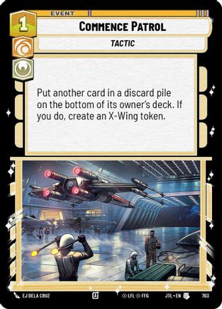 Commence Patrol (Foil) (703) - Jump to Lightspeed Foil - Premium Star Wars: Unlimited Single from Fantasy Flight Games - Just $0.08! Shop now at Game Crave Tournament Store