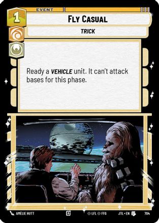 Fly Casual (Foil) (704) - Jump to Lightspeed Foil - Premium Star Wars: Unlimited Single from Fantasy Flight Games - Just $0.08! Shop now at Game Crave Tournament Store