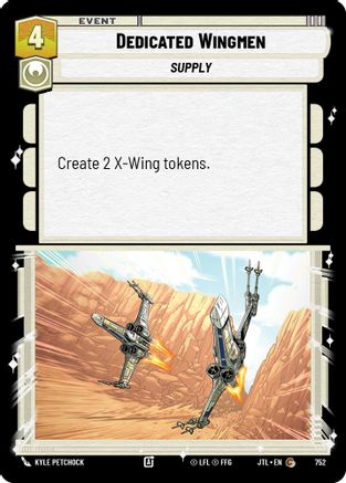 Dedicated Wingmen (Foil) (752) - Jump to Lightspeed Foil - Premium Star Wars: Unlimited Single from Fantasy Flight Games - Just $0.08! Shop now at Game Crave Tournament Store