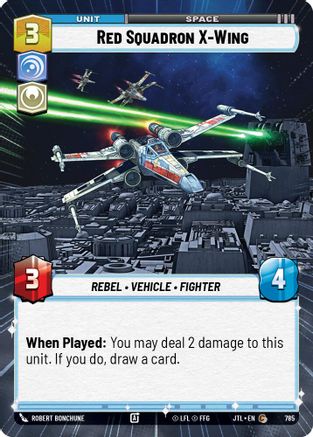 Red Squadron X-Wing (Hyperspace Foil) (785) - Jump to Lightspeed Foil - Premium Star Wars: Unlimited Single from Fantasy Flight Games - Just $0.12! Shop now at Game Crave Tournament Store
