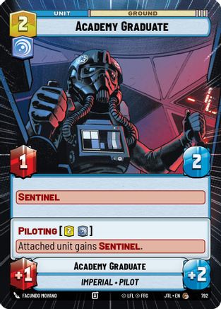 Academy Graduate (Hyperspace Foil) (792) - Jump to Lightspeed Foil - Premium Star Wars: Unlimited Single from Fantasy Flight Games - Just $0.08! Shop now at Game Crave Tournament Store