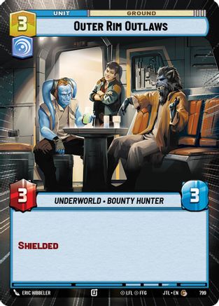 Outer Rim Outlaws (Hyperspace Foil) (799) - Jump to Lightspeed Foil - Premium Star Wars: Unlimited Single from Fantasy Flight Games - Just $0.08! Shop now at Game Crave Tournament Store