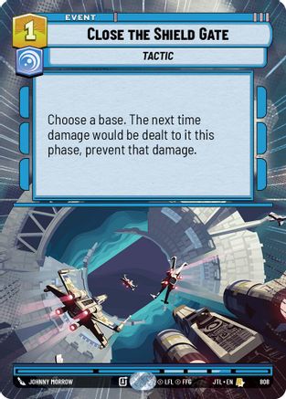 Close the Shield Gate (Hyperspace Foil) (808) - Jump to Lightspeed Foil - Premium Star Wars: Unlimited Single from Fantasy Flight Games - Just $0.49! Shop now at Game Crave Tournament Store