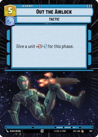 Out the Airlock (Hyperspace Foil) (813) - Jump to Lightspeed Foil - Premium Star Wars: Unlimited Single from Fantasy Flight Games - Just $0.13! Shop now at Game Crave Tournament Store