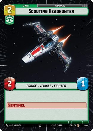 Scouting Headhunter (Hyperspace Foil) (844) - Jump to Lightspeed Foil - Premium Star Wars: Unlimited Single from Fantasy Flight Games - Just $0.09! Shop now at Game Crave Tournament Store
