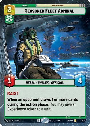 Seasoned Fleet Admiral (Hyperspace Foil) (845) - Jump to Lightspeed Foil - Premium Star Wars: Unlimited Single from Fantasy Flight Games - Just $0.35! Shop now at Game Crave Tournament Store