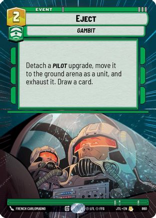 Eject (Hyperspace Foil) (860) - Jump to Lightspeed Foil - Premium Star Wars: Unlimited Single from Fantasy Flight Games - Just $0.61! Shop now at Game Crave Tournament Store