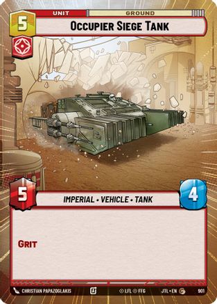 Occupier Siege Tank (Hyperspace Foil) (901) - Jump to Lightspeed Foil - Premium Star Wars: Unlimited Single from Fantasy Flight Games - Just $0.08! Shop now at Game Crave Tournament Store