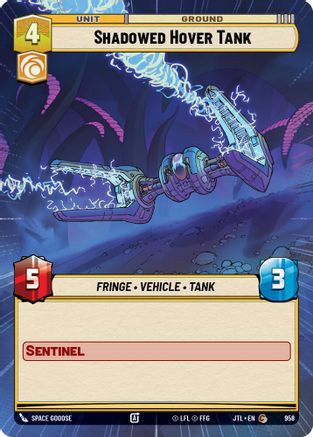 Shadowed Hover Tank (Hyperspace Foil) (958) - Jump to Lightspeed Foil - Premium Star Wars: Unlimited Single from Fantasy Flight Games - Just $0.08! Shop now at Game Crave Tournament Store