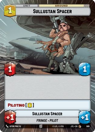 Sullustan Spacer (Hyperspace Foil) (989) - Jump to Lightspeed Foil - Premium Star Wars: Unlimited Single from Fantasy Flight Games - Just $0.08! Shop now at Game Crave Tournament Store